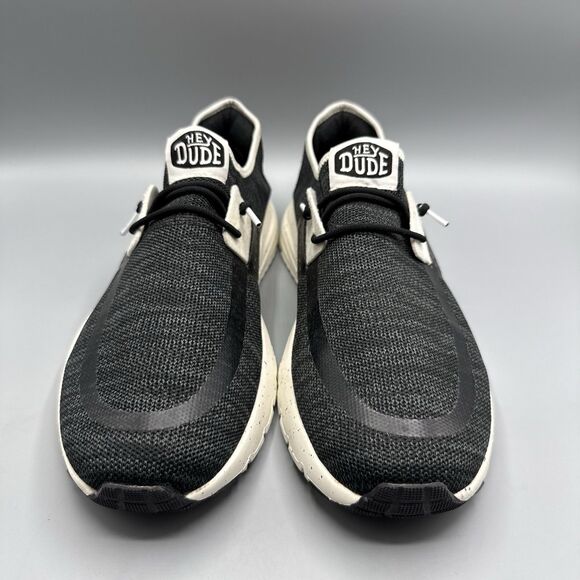 Hey Dude Sirocco Sport Mode Black Mesh Slip-On Casual Shoes Men's Size 13 - Picture 3 of 14